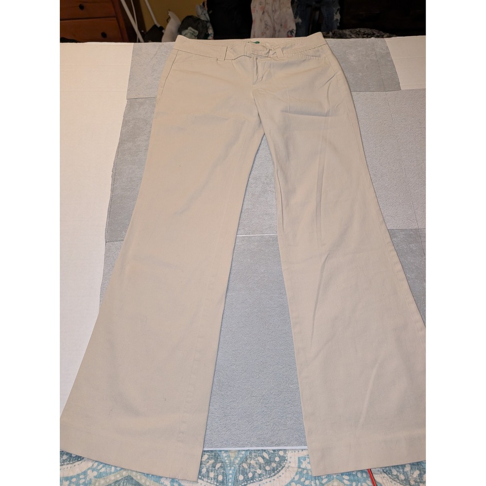 Lilly Pulitzer Palm Beach Fit Women's Khaki Wide Leg Pants Size 2 - Picture 1 of 5
